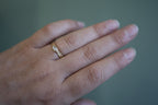 Double banded marquise solitaire