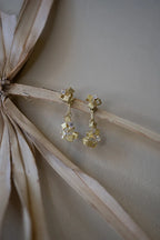 Rosalie Earrings - 18ct gold and diamond earrings