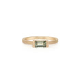 Baguette solitaire - Sapphire