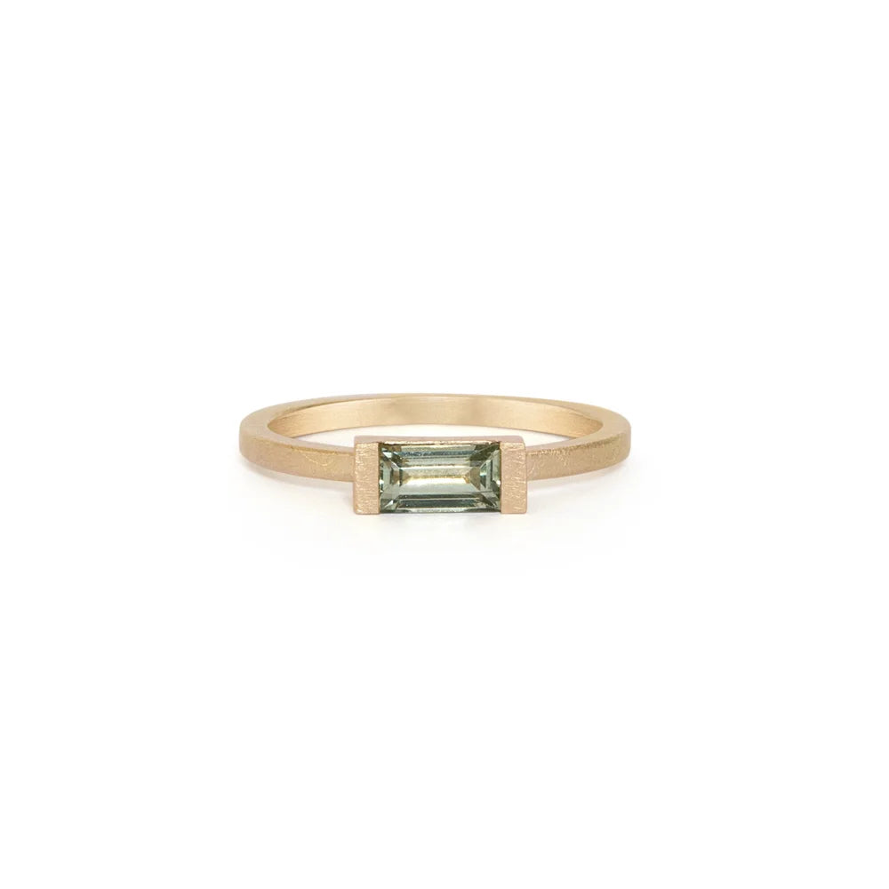 Baguette solitaire - Sapphire