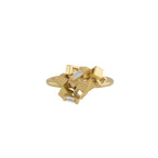 Baguette-cut Diamond Cluster Ring - 18ct gold and Diamond Ring