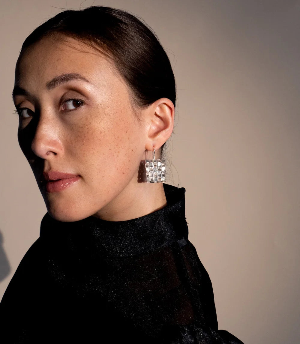 Cascading Silver Earrings - Large