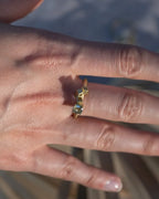 Ivy Cluster Ring - 18ct gold and Montana Sapphire Ring