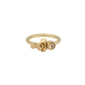 Cognac Diamond Rose - 18ct gold and cognac diamond Ring