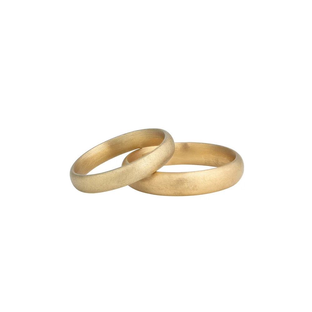 Comfort Fit Latitude Wedding Band - 18ct Yellow Gold 4.5mm