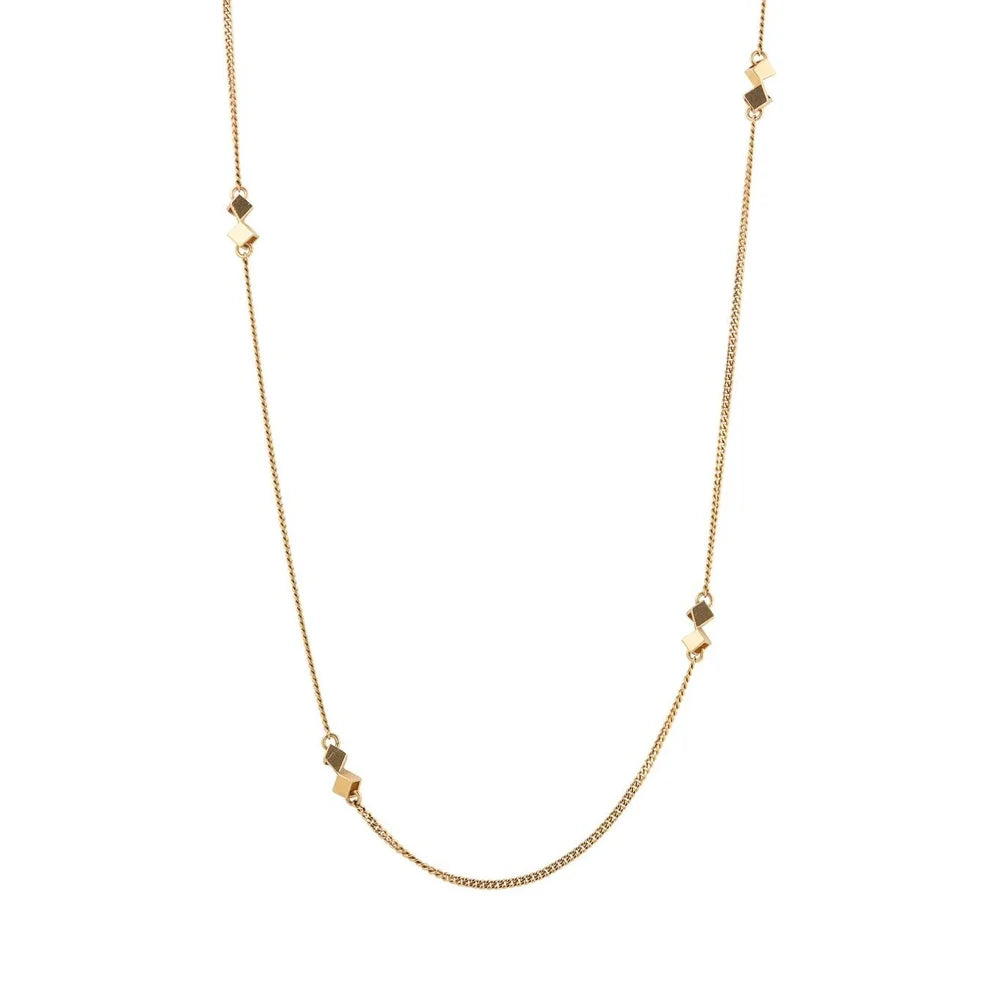 Five Square Necklace - 18ct gold necklace