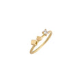 Round / Square Rings - 18ct gold and Diamond Ring