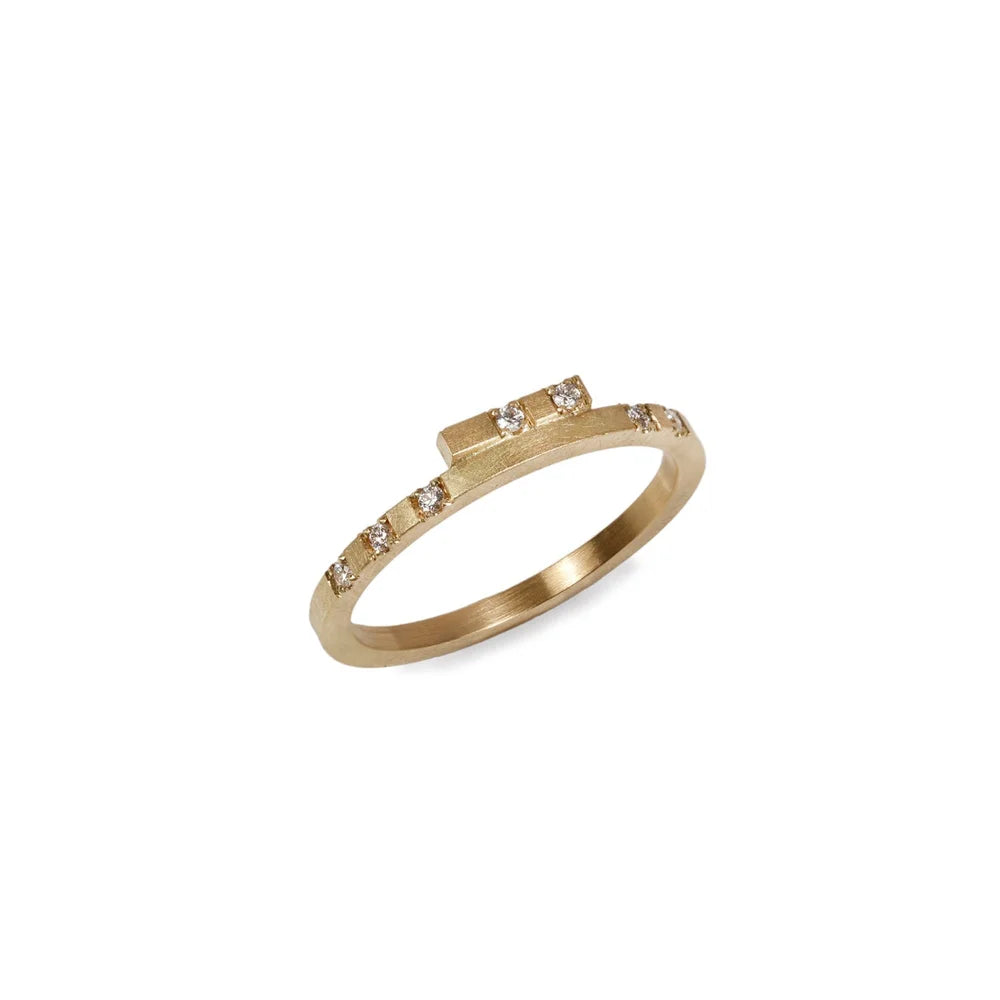Latitude Bar Ring - 18ct gold and Diamond Eternity Ring