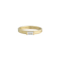 Double banded baguette solitaire