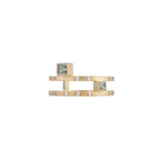 Doube Ring I - 18ct gold Green sapphire & diamond double ring