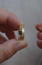 Toi et Moi - 18ct gold and Sapphire engagement ring