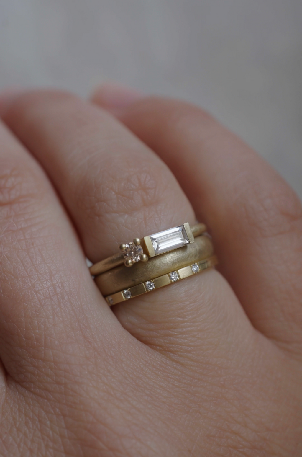 Toi et Moi - 18ct gold and Diamond engagement ring