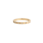 eternity ring II - 18ct gold and icy rose diamonds