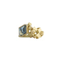 Kite Cluster Ring - 18ct gold and 2.11ct Montana Sapphire