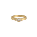 Double banded marquise solitaire