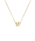 Mini Cluster Necklace - 18ct Yellow Gold and Diamond