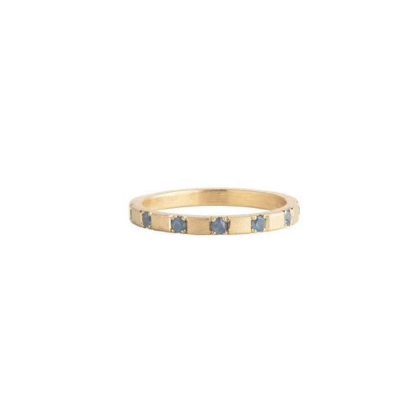 eternity ring II - 18ct yellow gold and sapphire ring