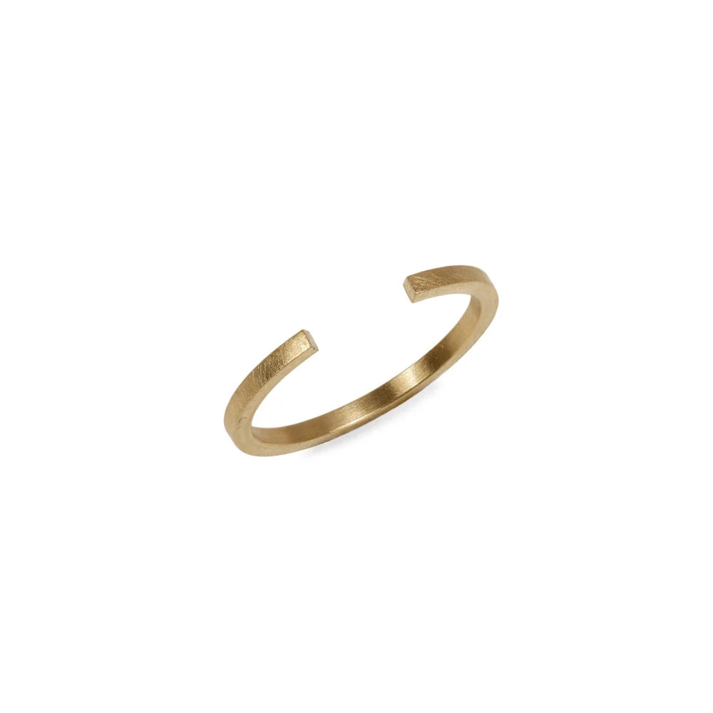 open latitude wedding ring - 18ct gold ring