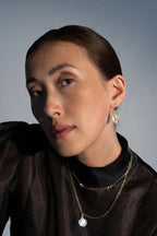 Five Square Necklace - 18ct gold necklace