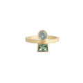 Reflection Ring II - 18ct Gold Tourmaline & Sapphire Ring