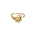 Rose Cluster - 18ct gold and Rose Cut Diamond Engagement Ring