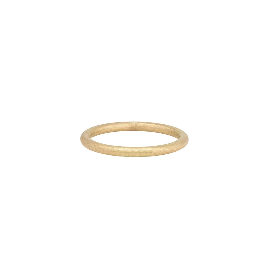 round latitude wedding band - 18ct gold round ring