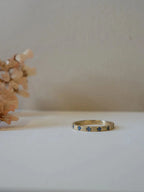 eternity ring II - 18ct yellow gold and sapphire ring