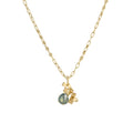 OOAK Sapphire Cluster Pendant - 18ct yellow gold with a one-of-a-kind sapphire