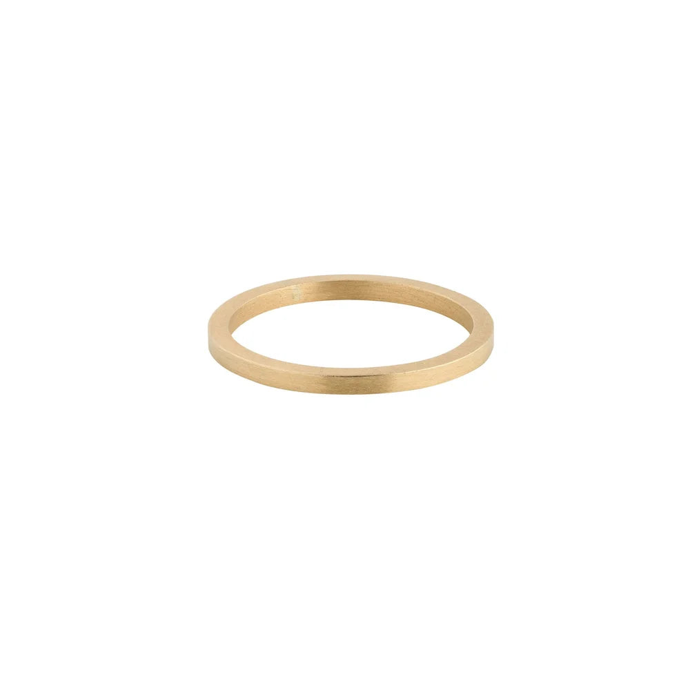 classic latitude wedding band - 18ct square profile wedding band