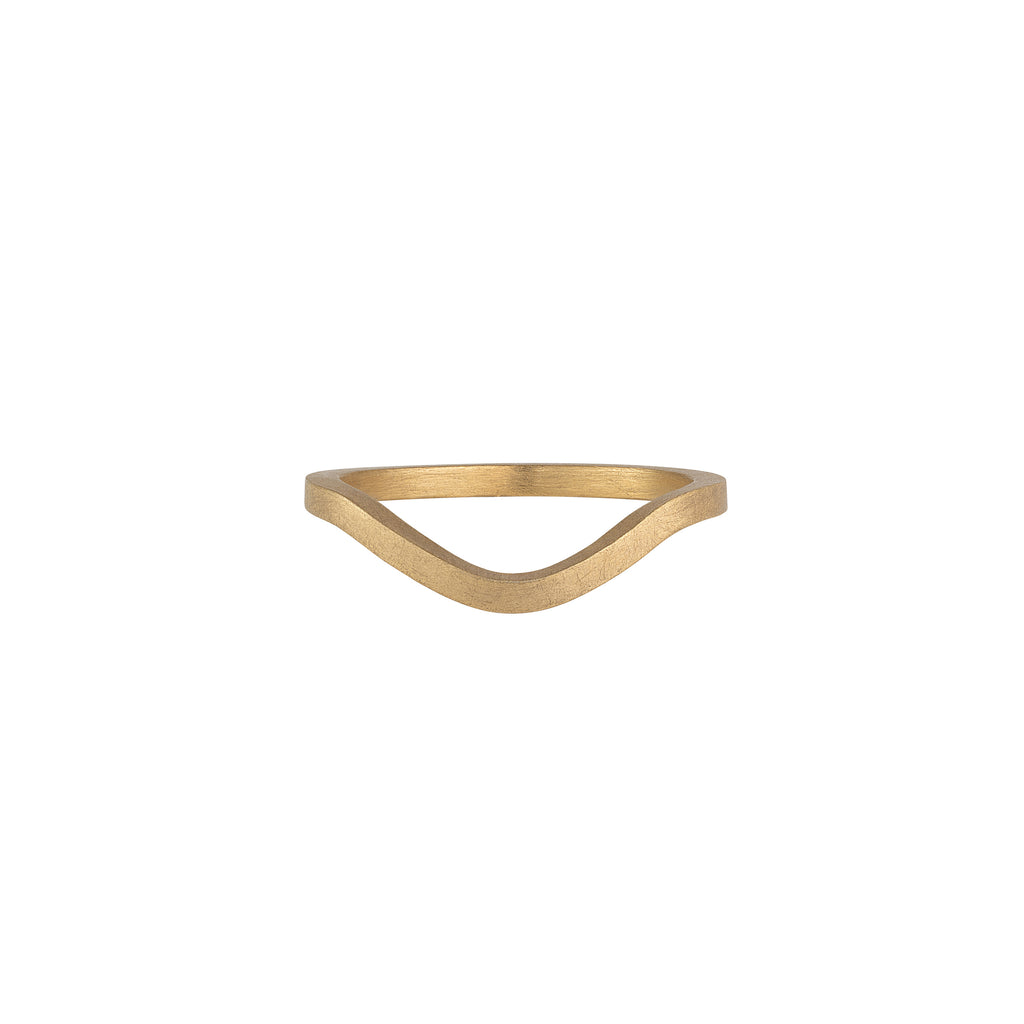 Wave ring - 9ct/14ct/18ct Yelllow gold band