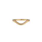 Wave ring - 9ct/14ct/18ct Yelllow gold band