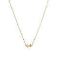 simple square necklace 18ct