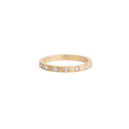 eternity ring II - 18ct gold and brilliant-cut diamonds