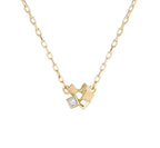 Mini Cluster Necklace - 18ct Yellow Gold and Diamond