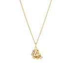 Rose Cluster - 18ct gold and Rose-Cut Diamond Pendant